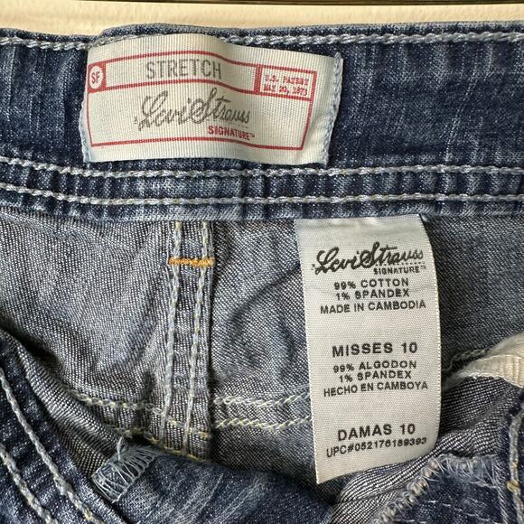 Sz 10 Y2K VTG Levi Strauss Mid Rise Boot Cut Jeans No Back Pockets Buckle Baddie - Picture 3 of 5